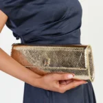 Billini - Maddison Clutch Bag in Gold Scale