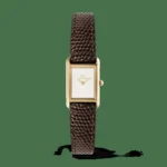 Bound Mini Dark Brown Lizard Gold