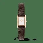 Bound Mini Dark Brown Lizard Rose Gold