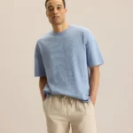 BOXY TEXTURED KNIT TEE