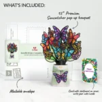 Butterfly Brilliance Anniversary Suncatcher Bouquet and Sentiment Set - Image 2