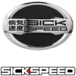 CARBON FIBER SICKSPEED EMBLEM BADGE TRUNK OR HOOD - Image 2