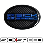 CARBON FIBER SICKSPEED EMBLEM BADGE TRUNK OR HOOD - Image 3