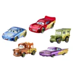 Cars de Disney y Pixar Diecast Vehículo de Juguete Auto de Aniversario Paquete de 5