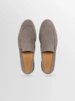Catania Suede Loafer in Taupe - Image 3