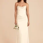 Cher Matte Satin Set - Ivory Cream