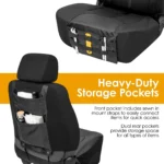Cobra Truck Seat Cover for Full-Size Trucks and SUVs, Universal Fit, 2pc kit - Image 3