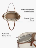 Colette 15" Canvas Laptop Tote - Image 2