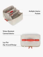 Colette Lay-Flat Canvas Toiletry Bag - Image 2