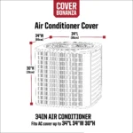 Cover Bonanza AC Cover, 34 x 34 x 30 Inch - Image 2