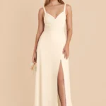 Deborah Chiffon Dress - Ivory Cream