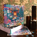 English Cottage Christmas 1000 Piece Puzzle - Image 2