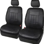Faux Leather Car Seat Covers (Set of 2) - Universal Fit Cars SUV Trucks