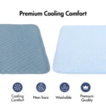 Frostcore™ Cooling Mat (2-pack) - Ash Blue & Waffle Blue - Image 2