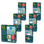 Gecko Run: Marble Run Six-pack Bundle: Starter Set | Rapid-Fire Launcher | Flex-Corner Expansion Pack | Twister |  Loop | Trampoline Expansion Pack - Image 2