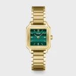 Gracieuse Petite Watch Steel, Green, Gold Colour