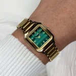 Gracieuse Petite Watch Steel, Green, Gold Colour - Image 2