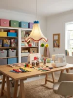 Colorful Kids Fabric Pendant Light - Image 2