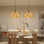 Bloom Rattan Swag Pendant Lamp - Image 2