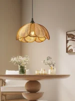 Bloom Rattan Swag Pendant Lamp - Image 3