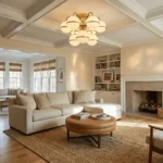 Opal Glass Globe Semiflush Chandelier - Image 3