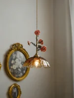 Trellis Rose Pendant Lamp - Image 2