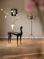 Wrought Iron Floor Candelabra - Image 3