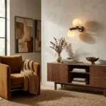 Two Globe Alabaster Wall Sconce - Image 3