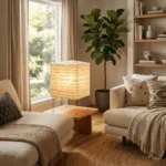 Ribbed Paper Lantern Table Lamp - Image 2