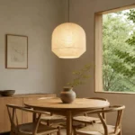 Rounded Paper Pendant Lamp - Image 2
