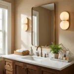 Two Globe Glass Wall Sconce - Image 2