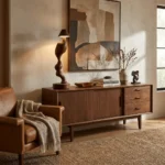 Carved Wood Cordless Table Lamp - Image 2