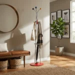 Ball Top Standing Coat Rack - Image 3