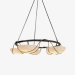 Alabaster Bowl Ring Chandelier