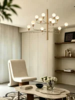Raggiera Tiered Alabaster Globe Chandelier - Image 3
