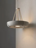 Plaster Drum Chandelier - Image 3