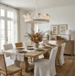 Sculptural Plaster Chalice Chandelier - Image 3
