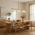 Linen Cone Linear Chandelier - Image 3