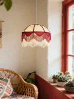 Cremisi Fringe Dome Pendant Light - Image 3