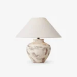 Calcina Whitewashed Ceramic Table Lamp