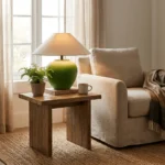Prasina Green Ceramic Table Lamp - Image 2