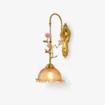 Gold Rose Wall Sconce