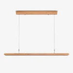 Dual Louver Wood Linear Pendant Lamp