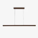 Beveled Wood Linear Pendant Lamp