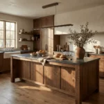 Beveled Wood Linear Pendant Lamp - Image 2