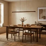 Beveled Wood Linear Pendant Lamp - Image 3