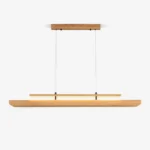 Two Tier Wood Linear Pendant Light
