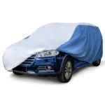 Hyvek All Weather Waterproof SUV Cover Breathable and UV Protection White/Blue - Image 2