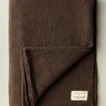 i+w x family heirloom weavers cotton throw in brown