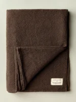 i+w x family heirloom weavers cotton throw in brown
